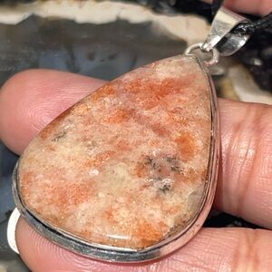 Sunstone Oligoclase Feldspar Pendant 2”